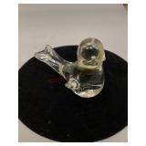Vintage Glass Bird Paperweight