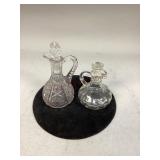 Two Glass Cruets with Stoppers