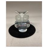 Vintage Viking Glass Owl Figurine