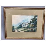 Blue Ridge Valley Watercolor by Maude Winder