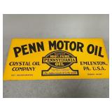 NOS Crystal Oil Co. Cardboard Sign