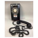 Vintage Black Rotary Wall Telephone