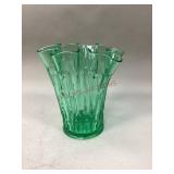Central Glass Works Francis Green Vase
