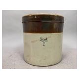 Number 2 Teo Tone Stoneware Crock