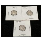 1944, 1944-S, 1945 Mercury Dimes