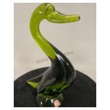 Viking Glass 9 Inch Avocado Tall Duck