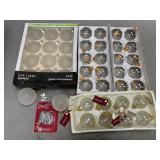 Clear and Frosted Glass Ornaments