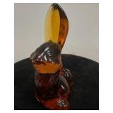 Amber Glass Thumper Bunny