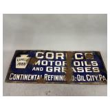 Coreco Motor Oils and Greases Oil City PA Sign
