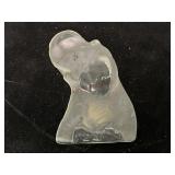 Viking Glass Crystal & Satin Flat Back Elephant