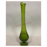 Green Swung Glass Vase