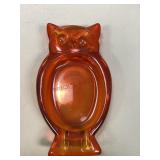 Persimmon Orange Owl Ashtray