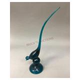 Viking Glass Epic Long Tail Bird Figurine
