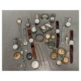 Assorted Wrist Watches, Pocket Watches & More