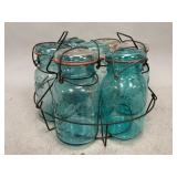 Ball and Atlas Canning Jars and Wire Rack