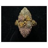 10K Gold Ring with Other Decorative Metals