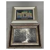 Framed Photos of Vintage Gulf Gas Stations