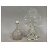 Vintage Clear Glass Perfume Bottles