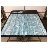 Asian Aqua Blue Tablecloth and Napkins