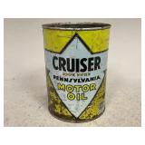 Empty Cruiser Pennsylvania Motor Oil Can
