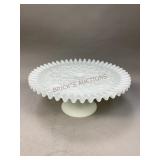 Fenton Milk Glass Pedestal Cake Stand
