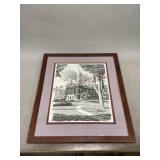 Framed Venango County Courthouse Print Franklin PA