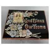 God Bless Our Home Foil Art Plaque