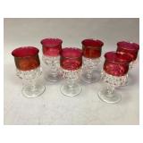 Set of 6 Kings Crown Cordial Glasses