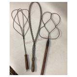 Three Vintage Rug Beaters