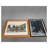 Black Americana Framed Prints