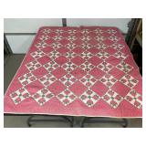 Hand Stitched Pink Quilt