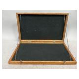 Wooden Display Box with American Flag