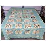 Hand Stitched Embroidered Quilt