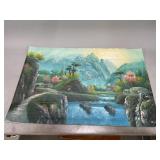 I stretched Oil on Canvas Painting