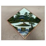 Hand Painted Glass Frame
