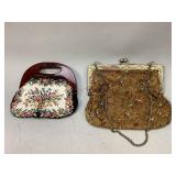 Two Vintage Clutch Handbags