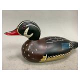 Cast Iron Painted Duck Decoy