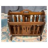 Wooden Magazine Rack