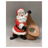 Vintage Santa and Bag Ceramic Planter