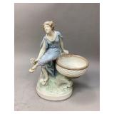 Amphora Art Nouveau Girl with Basket