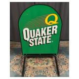 Quaker State Double Sided Curb Sign