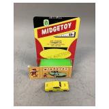 MIDGETOY Yellow Taxi Metal Toy Car