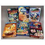 Assorted Empty Cereal Boxes