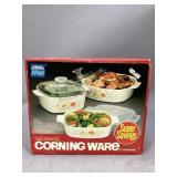 Set of Wildflower Corning Ware Casserole Dishes