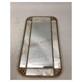 Rectangular Metal Mirrored Tray