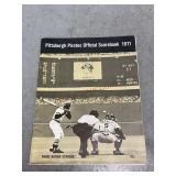 Pittsburgh Pirates Official Scorebook 1971