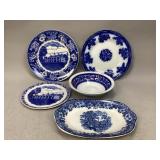 Assorted Blue & White Dishes