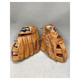 Two MacGregor Baseball Mitts
