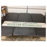 Double Sided Painted Watermelon & Cantalope Signs