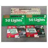 Vintage Christmas Lights in Original Boxes